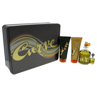 Curve by Liz Claiborne for Men - 4 Pc Gift Set 4.2oz EDC Spray, 0.25oz EDC Splash, 3.4oz After Shave Balm, 3.4oz Shower Gel