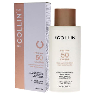 High Protection Veil SPF 50 by G.M. Collin for Unisex - 3.4 oz Sunscreen
