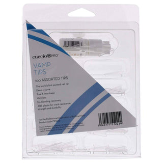 Vamp Tips - Assorted by Cuccio Pro for Women - 100 Pc Acrylic Nails