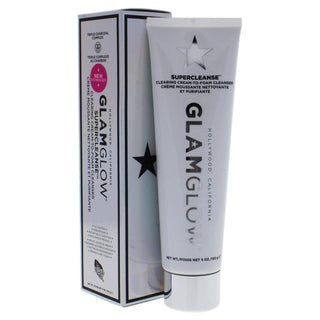 Supercleanse Clearing Cream-To-Foam Cleanser by Glamglow for Women - 5 oz Cleanser