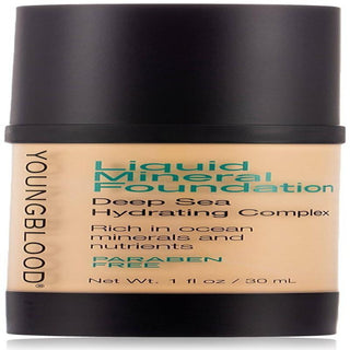 Liquid Mineral Foundation - Shell by Youngblood for Women - 1 oz Foundation