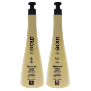 Heliplex One Step Hair Serum by Helis Gold for Unisex - 16.9 oz Serum - Pack of 2