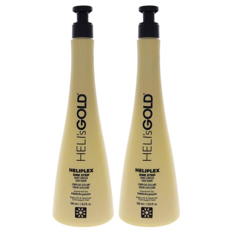 Heliplex One Step Hair Serum by Helis Gold for Unisex - 16.9 oz Serum - Pack of 2