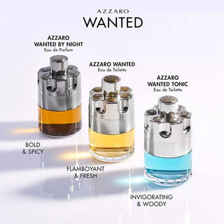 Azzaro Wanted Tonic Eau de Toilette - Mens Cologne - Woody, Aquatic, &amp; Spicy Fragrance, 3.4 Fl Oz