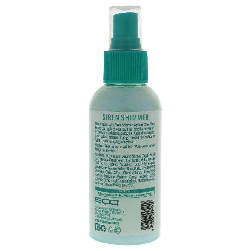 Eco Mythical Shine Spray - Siren Shimmer by Ecoco for Unisex - 4 oz Hair Spray