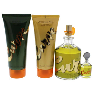 Curve by Liz Claiborne for Men - 4 Pc Gift Set 4.2oz EDC Spray, 0.25oz EDC Splash, 3.4oz After Shave Balm, 3.4oz Shower Gel