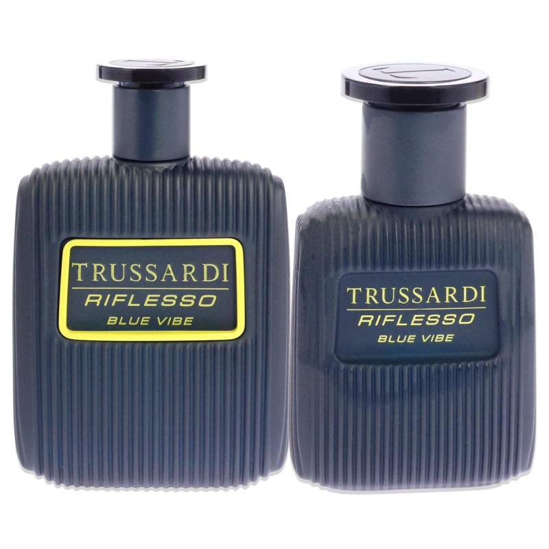 Riflesso Blue Vibe by Trussardi for Men - 2 Pc Gift Set 3.4 oz EDT Spray, 1oz EDT Spray