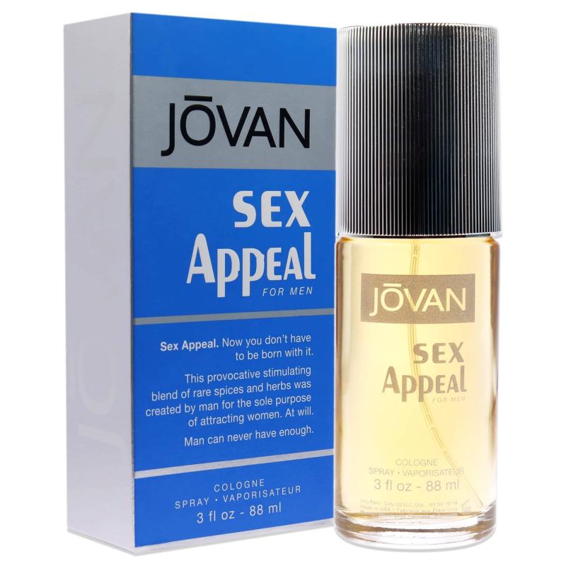 Jovan Sex Appeal by Jovan for Men - 3 oz Cologne Spray