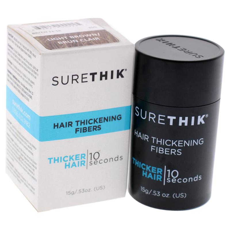 Hair Thickening Fibers - Light Brown by SureThik for Men - 0.53 oz Treatment