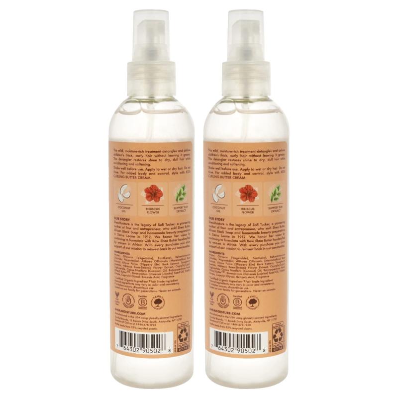 Shea Moisture Coconut &amp; Hibiscus Kids Extra-Moisturizing Detangler 2 Pack - 8 oz