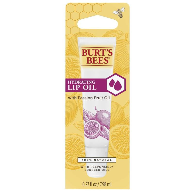 Hydrating Lip Oil with Passion Fruit Oil by Burts Bees for Unisex - 0.27 oz Lip Oil
