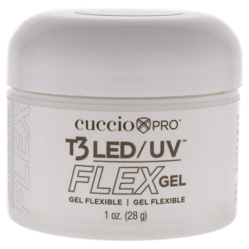 T3 LED-UV Flex Gel - Natural Pink by Cuccio Pro for Women - 1.0 oz Nail Gel