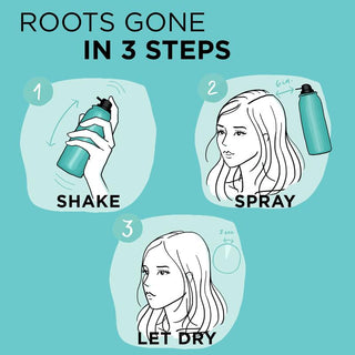 Magic Root Cover Up Temporary Gray Concealer Spray - Black by LOreal Professional for Women - 2 oz Hair Color