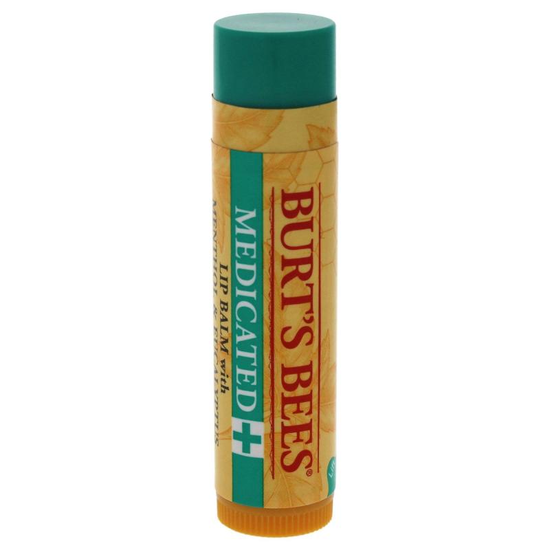 Medicated Moisturizing Lip Balm by Burts Bees for Unisex - 0.15 oz Lip Balm
