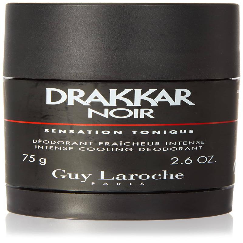 Guy Laroche DRAKKAR Noir 2.6oz 75ml Alcohol Free Deodorant Stick