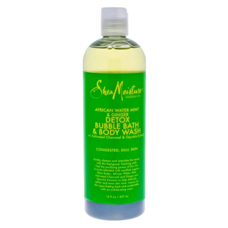 African Water Mint &amp; Ginger Detox Bubble Bath &amp; Body Wash By Shea Moisture For Unisex - 16 Oz Body Wash
