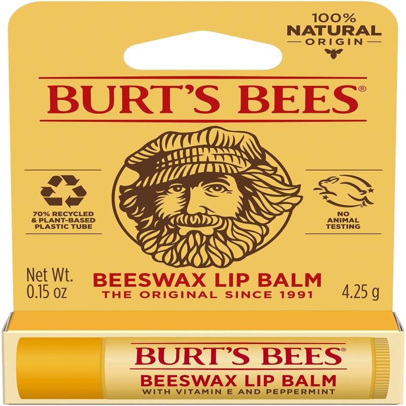 Beeswax Lip Balm With Vitamin E Peppermint by Burts Bees for Unisex - 0.15 oz Lip Balm