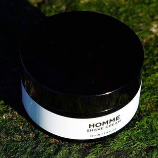 HOMME Shave Cream Designed for Men - Infused with Green Tea - Promotes Smoothness and Prevents Skin Irritation - Vegan Shaving Stuff for men- 3.4 fl oz
