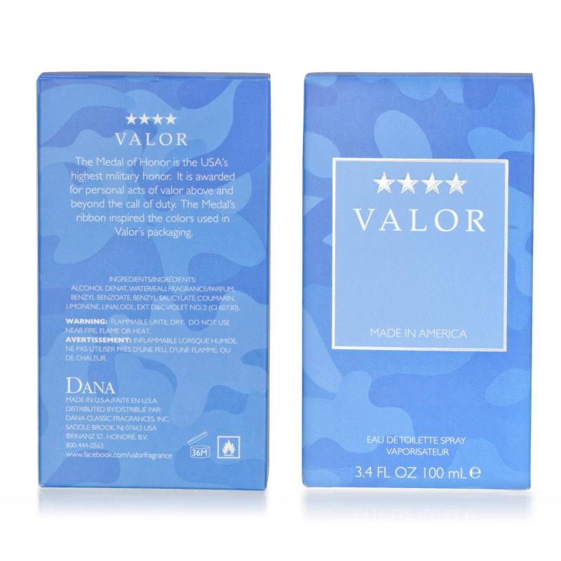Valor by Dana for Men - 3.4 oz EDT Spray