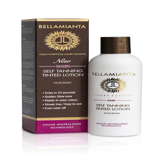 Self-Tanning Tinted Lotion - Dark by Bellamianta for Women - 6.76 oz Bronzer