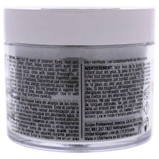 Pro Powder Polish Nail Colour Dip System - Silver With Silver Mica by Cuccio Colour for Women - 1.6 oz Nail Powder