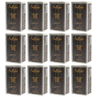 African Black Soap Troubled Skin By Shea Moisture For Unisex - 8 Oz Bar Soap - Pack Of 12