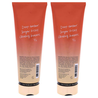 Amber Romance Fragrance Lotion by Victorias Secret for Women - 8 oz Body Lotion - Pack of 2