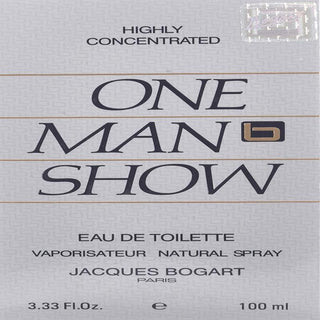Jacques Bogart One Man Show For Men. Eau De Toilette Spray 3.3 Ounces