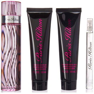 Paris Hilton by Paris Hilton for Women - 4 Pc Gift Set 3.4oz EDP Spray, 0.34oz EDP Spray, 3.0oz Body Lotion, 3oz Bath and Shower Gel
