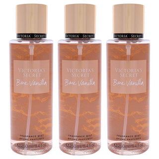 Bare Vanilla by Victorias Secret for Women - 8.4 oz Fragrance Mist - Pack of 3