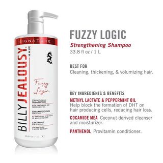 Industrial Size Fuzzy Logic Shampoo by Billy Jealousy for Men - 33.8 oz Shampoo