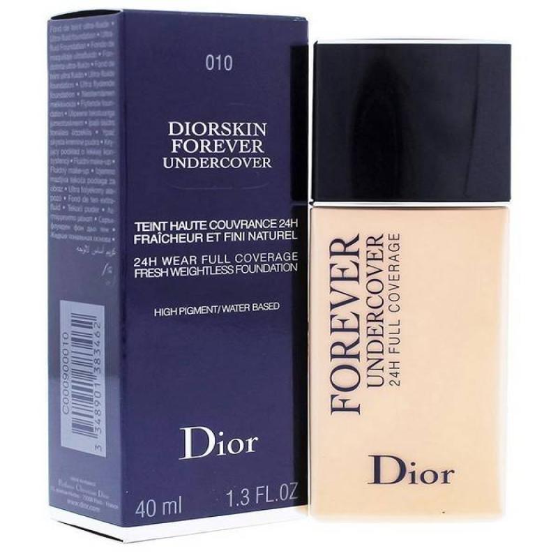 Christian Dior C000900010 Diorskin Forever Undercover 24h Full Coverage Fresh Weightless Foundation #010 Ivory 1.3 FL.OZ. (40 ml)