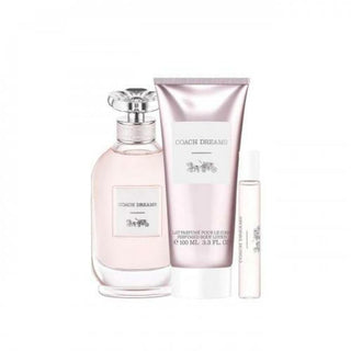 COACH DREAMS 3 PCS SET FOR WOMEN: 3 OZ EAU DE PARFUM + 3.4 BODY LOTION + 0.25 EAU DE PARFUM
