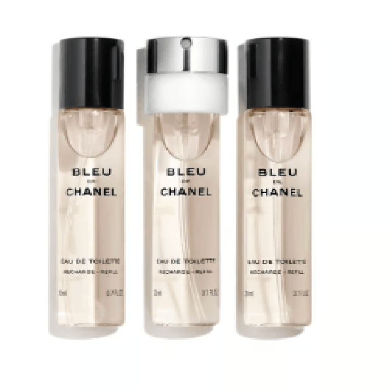 Bleu De Chanel Eau De Toilette Twist And Spray 3x20 ML For Men (3145891078107)