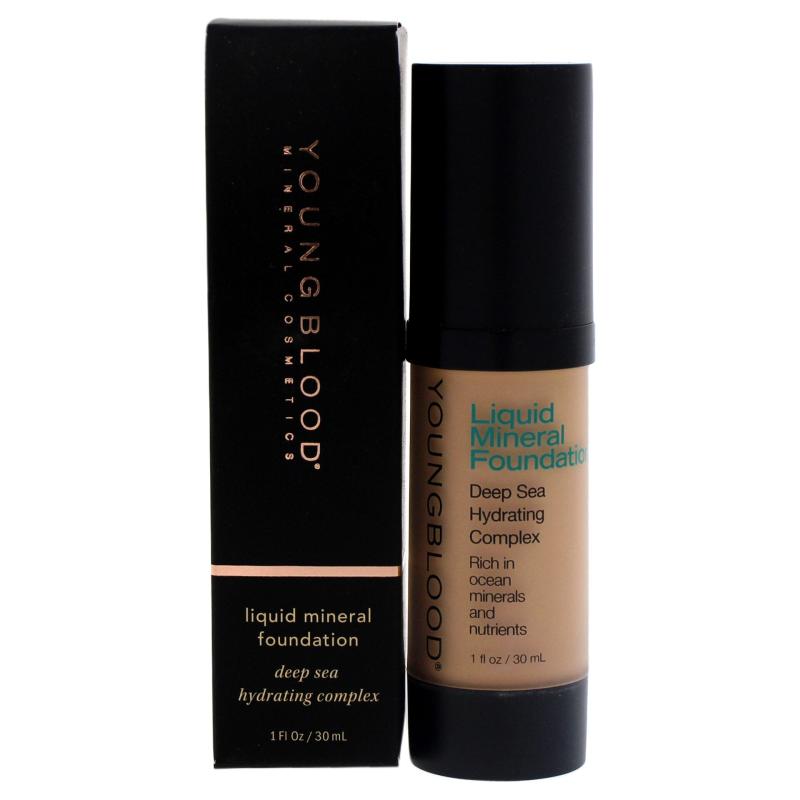 Liquid Mineral Foundation - Pebble by Youngblood for Women - 1 oz Foundation