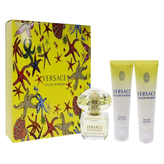 Versace Yellow Diamond by Versace for Women - 3 Pc Gift Set 1.7oz EDT Spray, 1.7oz Perfumed Shower Gel, 1.7oz Perfumed Body Lotion