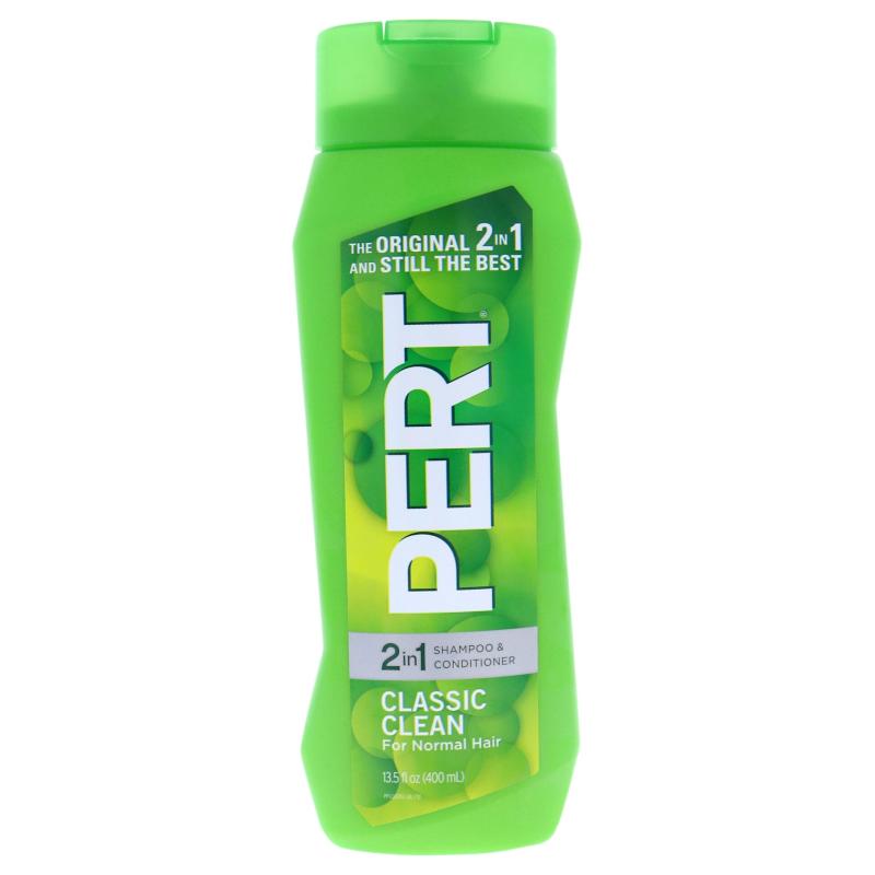 Classic clean 2 in 1 Shampoo and Conditioner by Pert for Unisex - 13.5 oz Shampoo and Conditioner