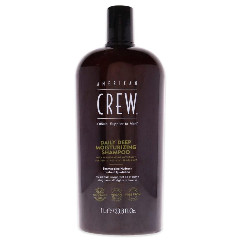 Daily Deep Moisturizing Shampoo by American Crew for Men - 33.8 oz Shampoo
