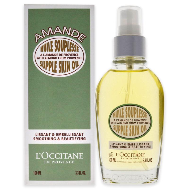 Almond Supple Skin Oil by LOccitane for Unisex - 3.4 oz Body Oil