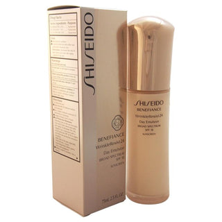 Benefiance WrinkleResist24 Day Emulsion SPF 18 by Shiseido for Unisex - 2.5 oz Emulsion