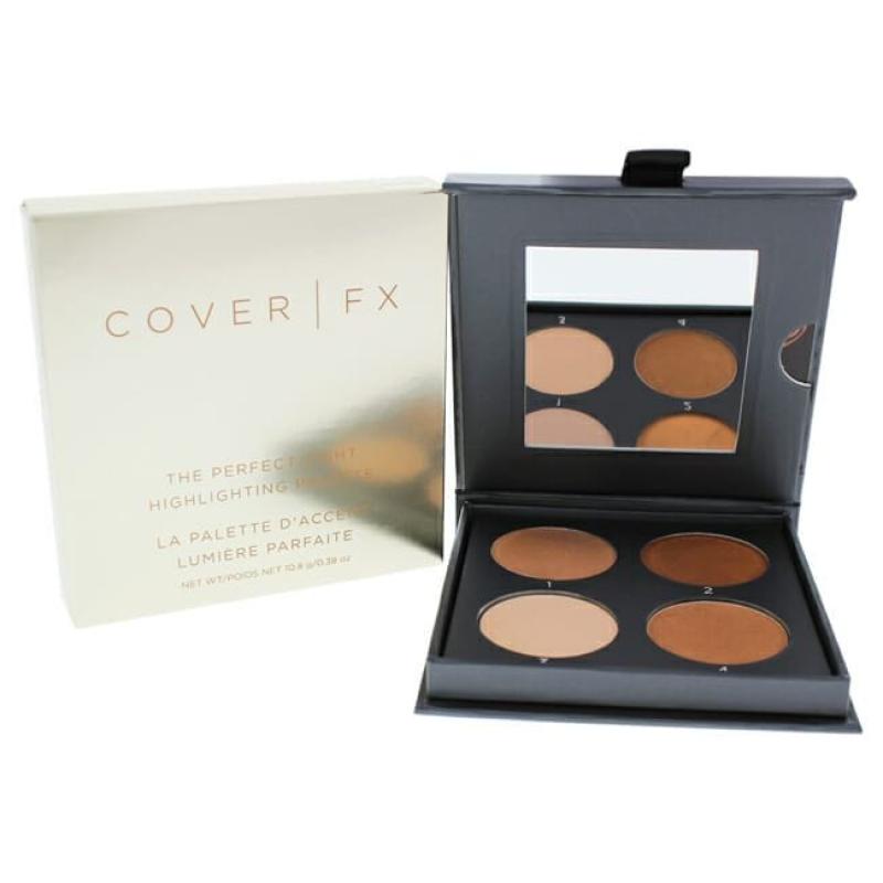 The Perfect Light Highlighting Palette - Medium Deep by Cover FX for Women - 0.38 oz Highlighter