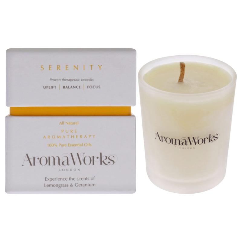 Serenity Candle Small by Aromaworks for Unisex - 2.65 oz Candle