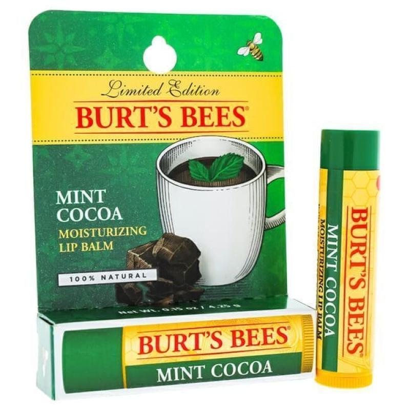Mint Cocoa Moisturizing Lip Balm Blister by Burts Bees for Unisex - 0.15 oz Lip Balm