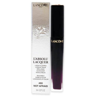 LAbsolu Lacquer Lipstick - 490 Not Afraid by Lancome for Women - 0.27 oz Lipstick