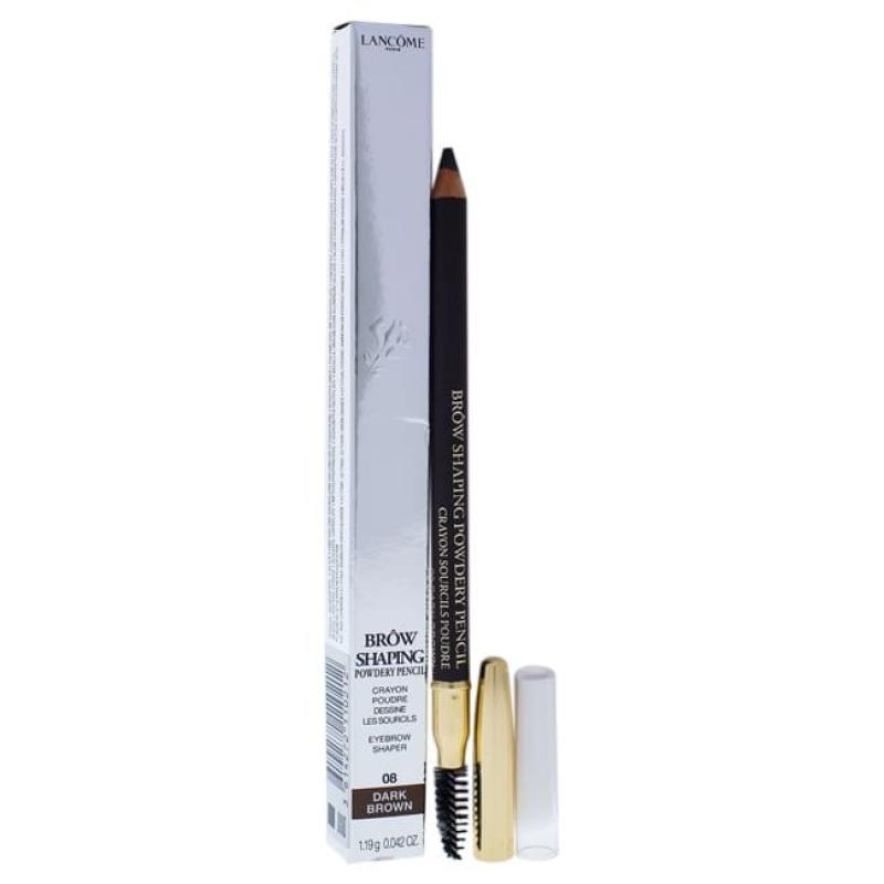 Brow Shaping Powdery Pencil - 08 Dark Brown by Lancome for Women - 0.042 oz Brow Pencil