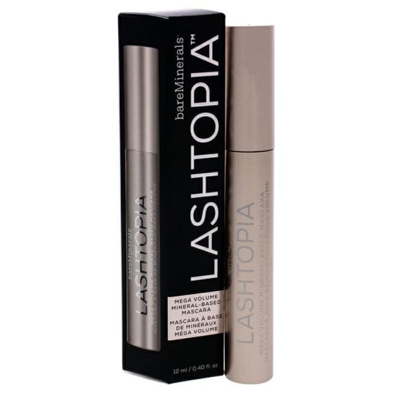 Lashtopia Mega Volume Mineral Based Mascara - Ultimate Black by bareMinerals for Women - 0.4 oz Mascara