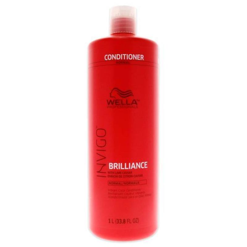 Invigo Brilliance Conditioner For Normal Hair by Wella for Unisex - 33.8 oz Conditioner