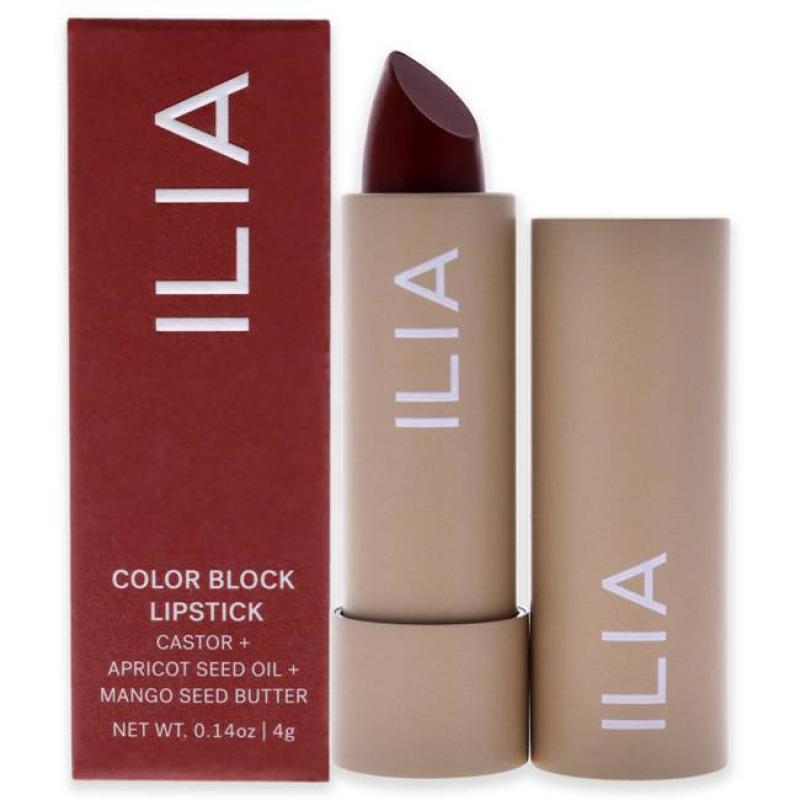Color Block Lipstick - Tango by ILIA Beauty for Women - 0.14 oz Lipstick