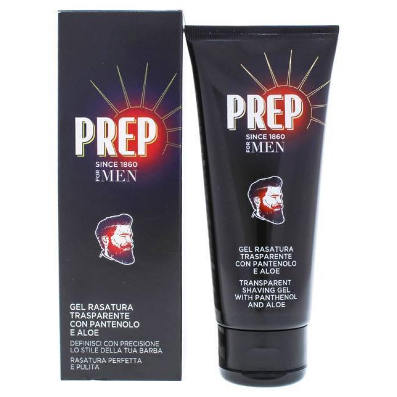 Transparent Shaving Gel with Panthenol and Aloe by Prep for Men - 3.4 oz Shaving Gel