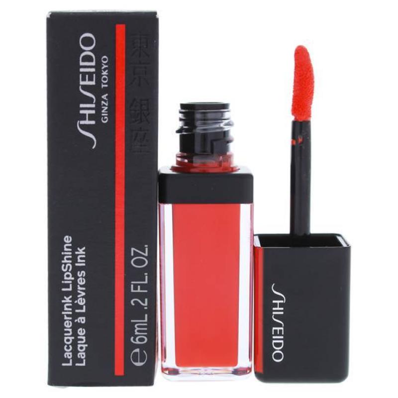 LacquerInk LipShine - 305 Red Flicker by Shiseido for Unisex - 0.2 oz Lip Gloss